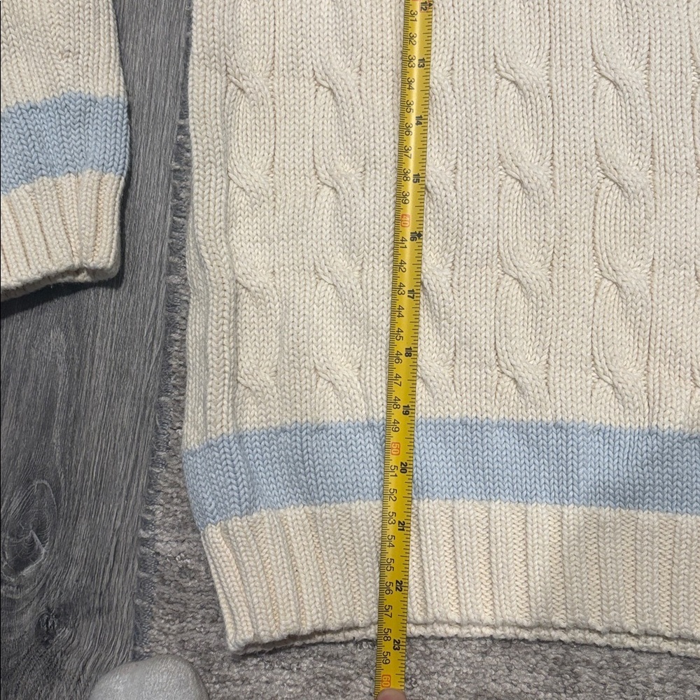 Lauren Ralph Lauren V-Neck Sweater in Cream size XL - Picture 7 of 8